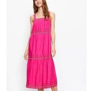 LOFT pink maxi dress
